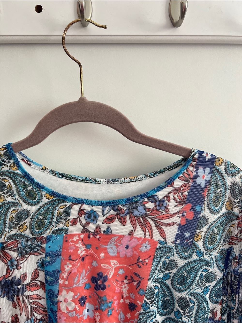 Stella & Julie Bohemian Patchwork Floral Maxi Dress-EUC - Picture 2 of 9